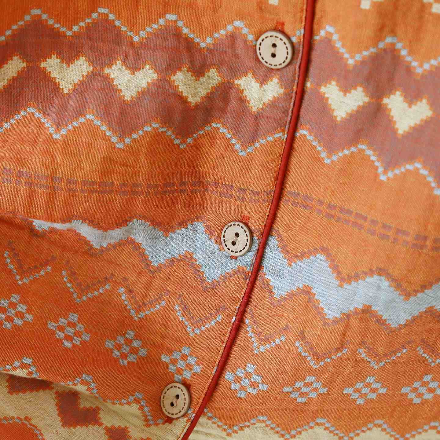 Ensemble de vêtements d'intérieur vintage en coton à vagues pour couples - image 6