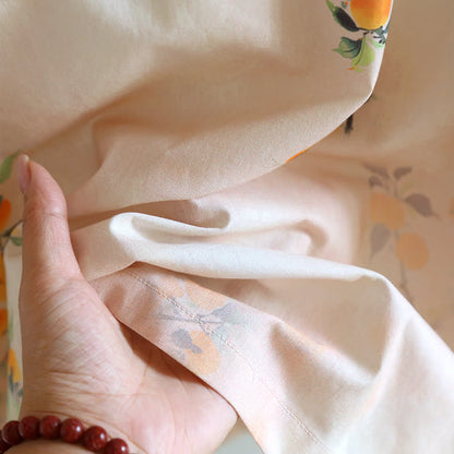 Ensemble de vêtements d'intérieur d'inspiration orientale en coton jaune à motif de baies - image 10