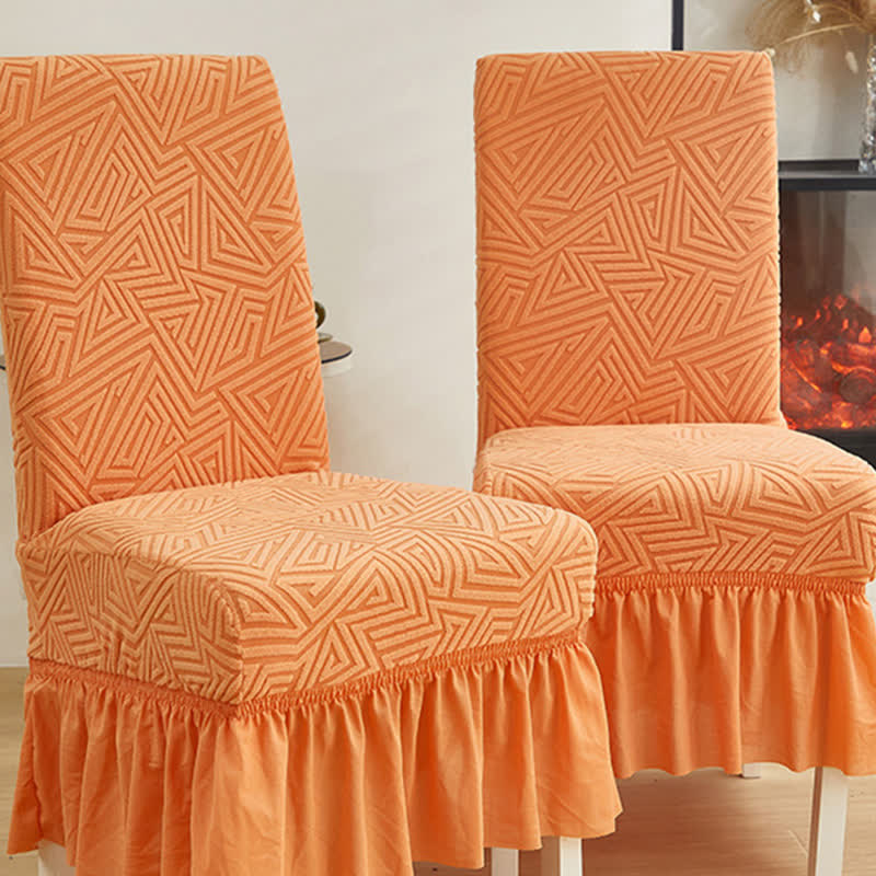 Housse de chaise de salle à manger extensible et géométrique - image 3