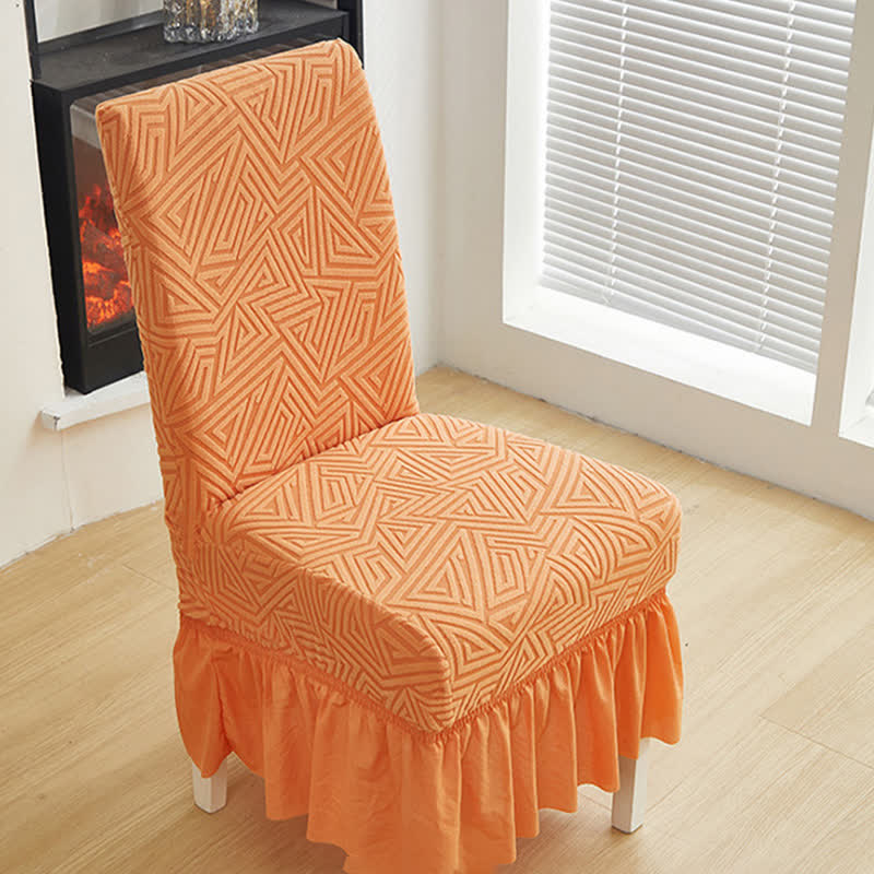 Housse de chaise de salle à manger extensible et géométrique - image 5