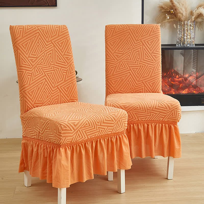 Housse de chaise de salle à manger extensible et géométrique - image 2