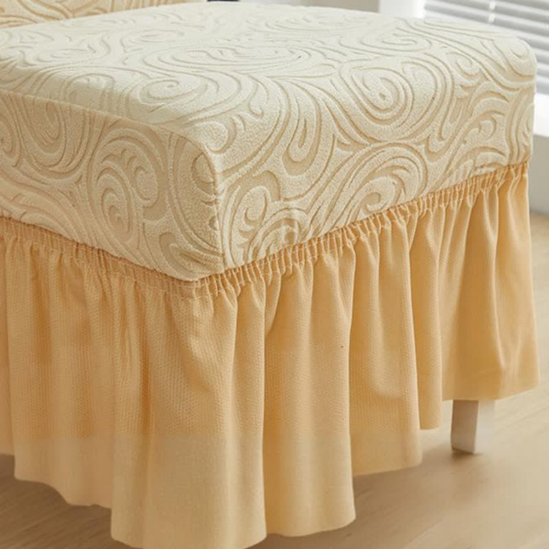 Housse de chaise de salle à manger extensible universelle en jacquard - image 7