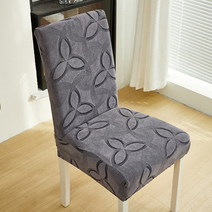 Housse de chaise en jacquard extensible uni - image 8