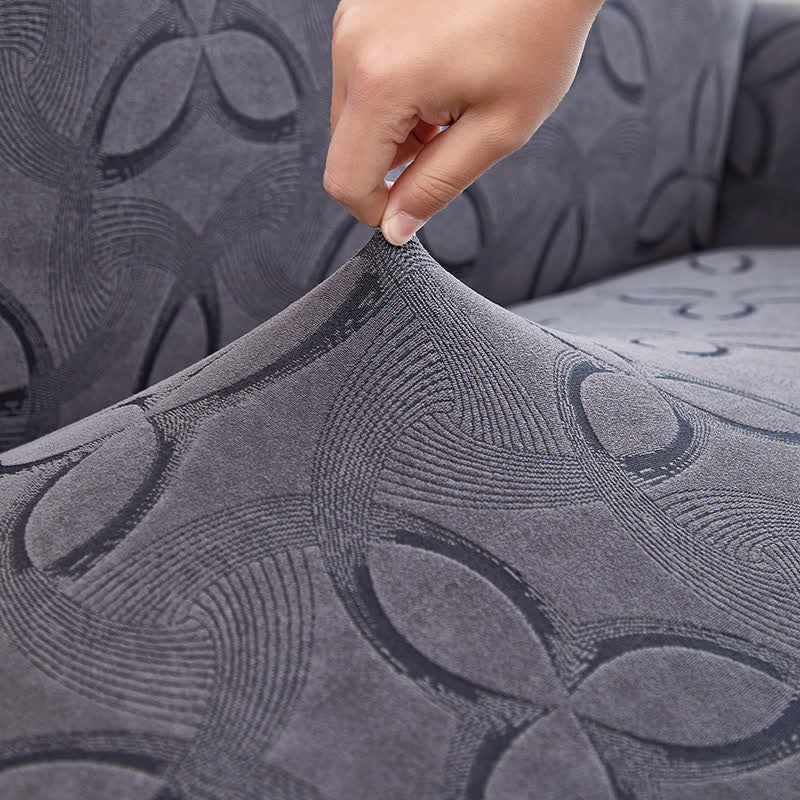 Housse de chaise en jacquard extensible uni - image 9