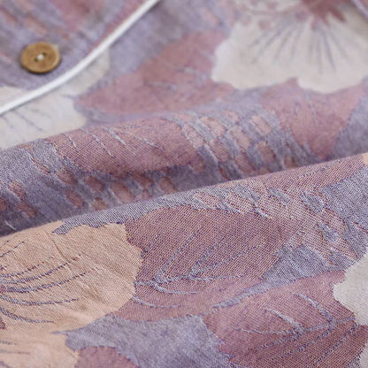 Ensemble de vêtements d'intérieur en coton à motif jacquard de fleurs de cerisier - image 6