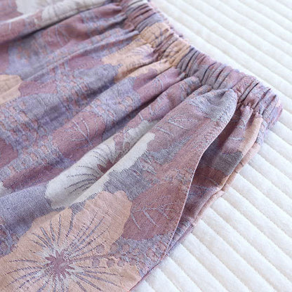 Ensemble de vêtements d'intérieur en coton à motif jacquard de fleurs de cerisier - image 9
