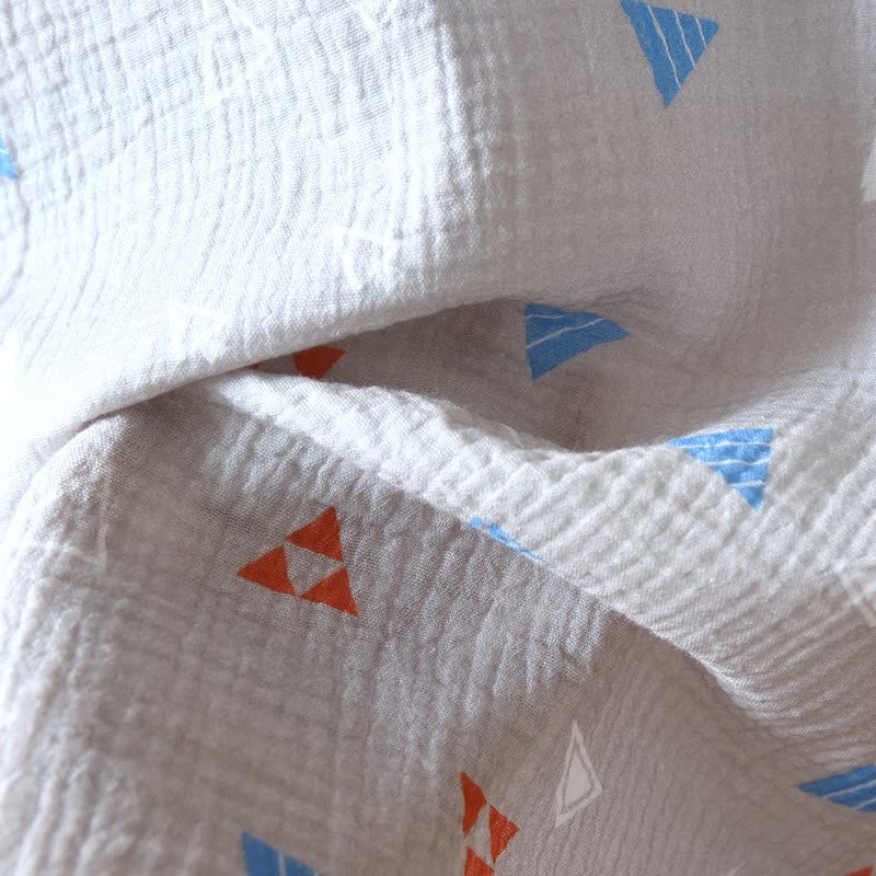 Ensemble de vêtements d'intérieur unisexe en coton à motif géométrique triangulaire - image 13