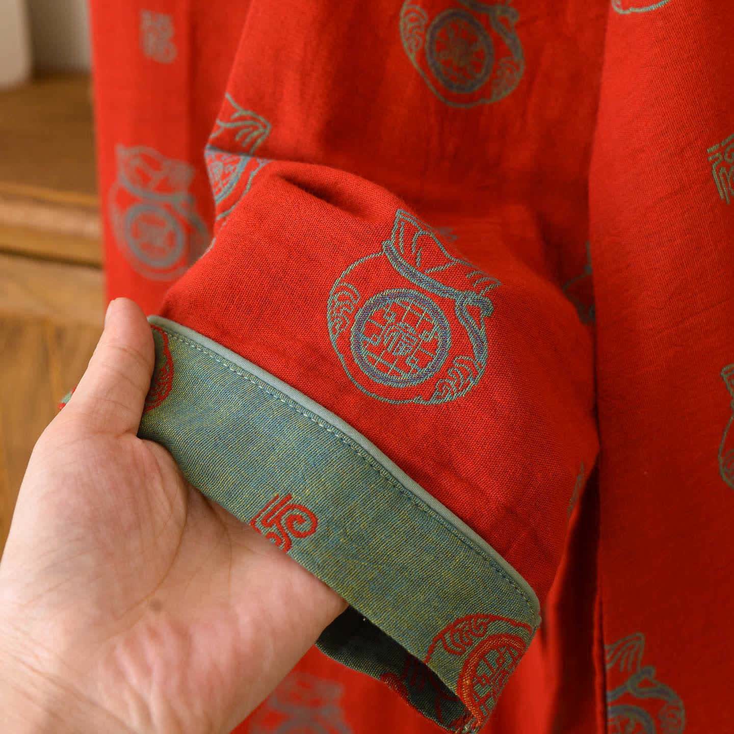 Ensemble de vêtements d'intérieur en coton avec motif de sac porte-bonheur - image 8