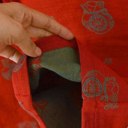 Ensemble de vêtements d'intérieur en coton avec motif de sac porte-bonheur - image 10