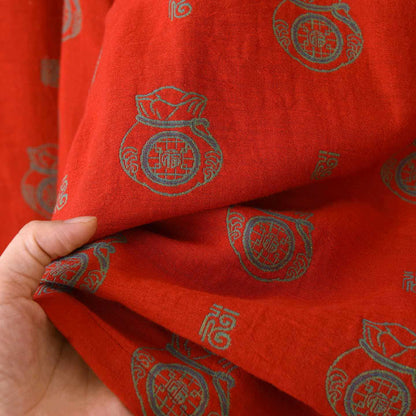 Ensemble de vêtements d'intérieur en coton avec motif de sac porte-bonheur - image 13