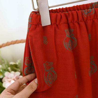 Ensemble de vêtements d'intérieur en coton avec motif de sac porte-bonheur - image 12