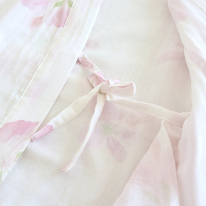 Peignoir de style kimono en gaze de coton à motif de fleurs de cerisier - image 9