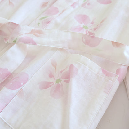 Peignoir de style kimono en gaze de coton à motif de fleurs de cerisier - image 7