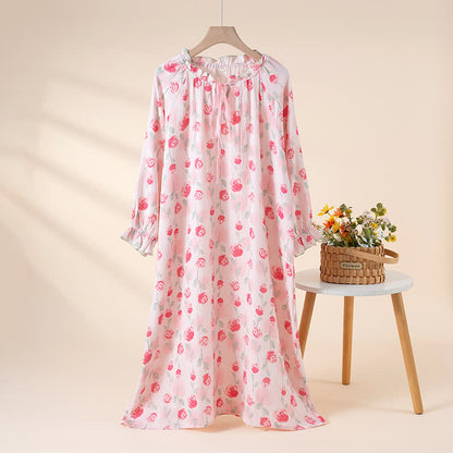 nuisette romantique en coton rose - Rose - XL - image 0