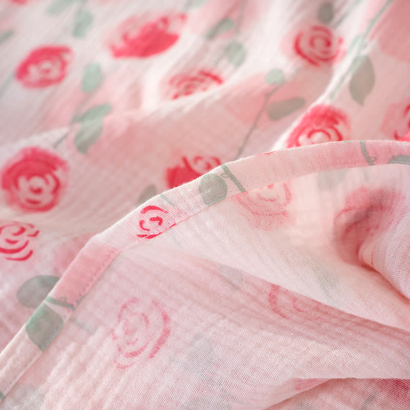 nuisette romantique en coton rose - image 7