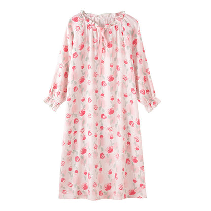 nuisette romantique en coton rose - image 9