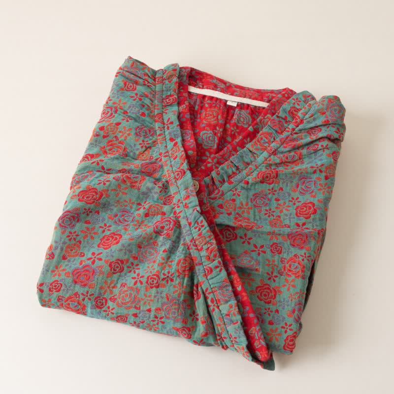 nuisette romantique en coton à volants roses - image 9