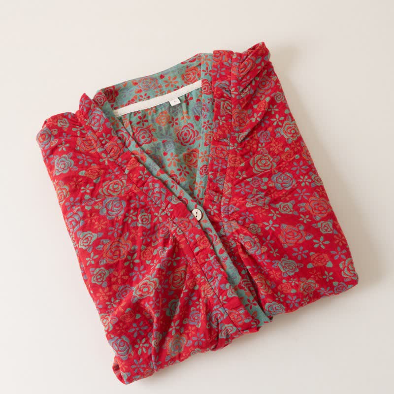 nuisette romantique en coton à volants roses - image 4