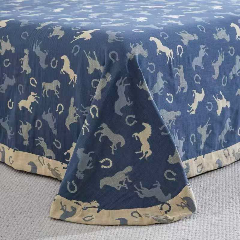 Ensemble de literie « Poney fantaisiste » en gaze de coton (4 pièces) - image 4