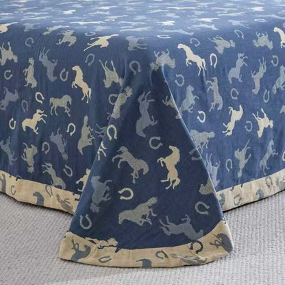 Ensemble de literie « Poney fantaisiste » en gaze de coton (4 pièces) - image 4