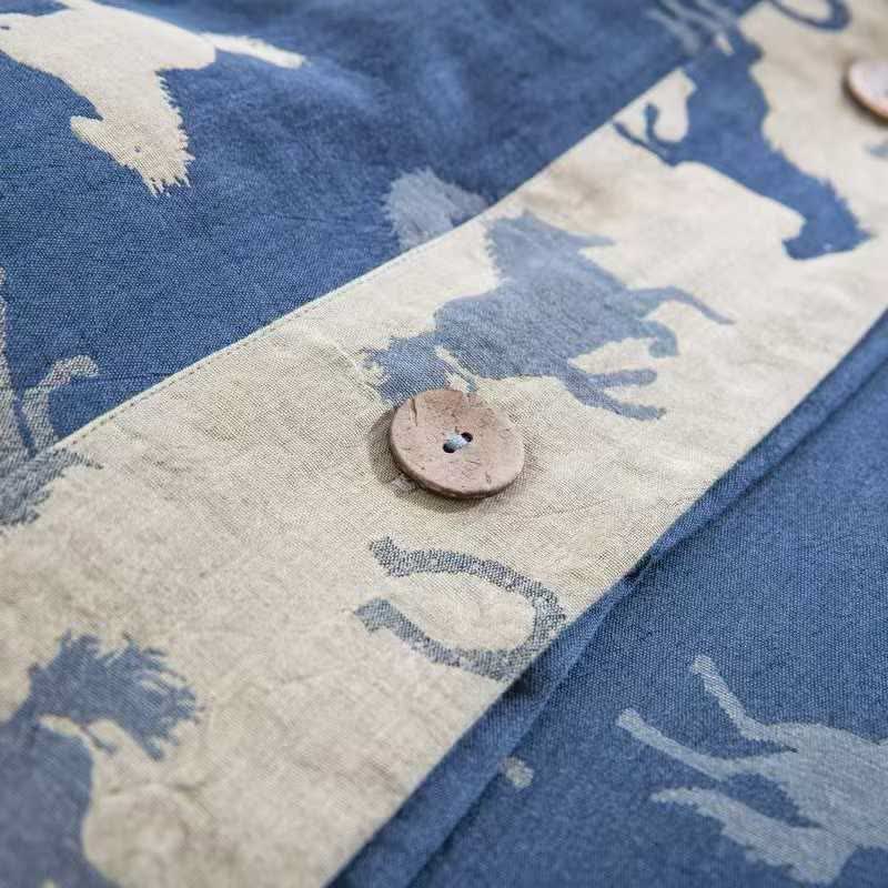 Ensemble de literie « Poney fantaisiste » en gaze de coton (4 pièces) - image 5