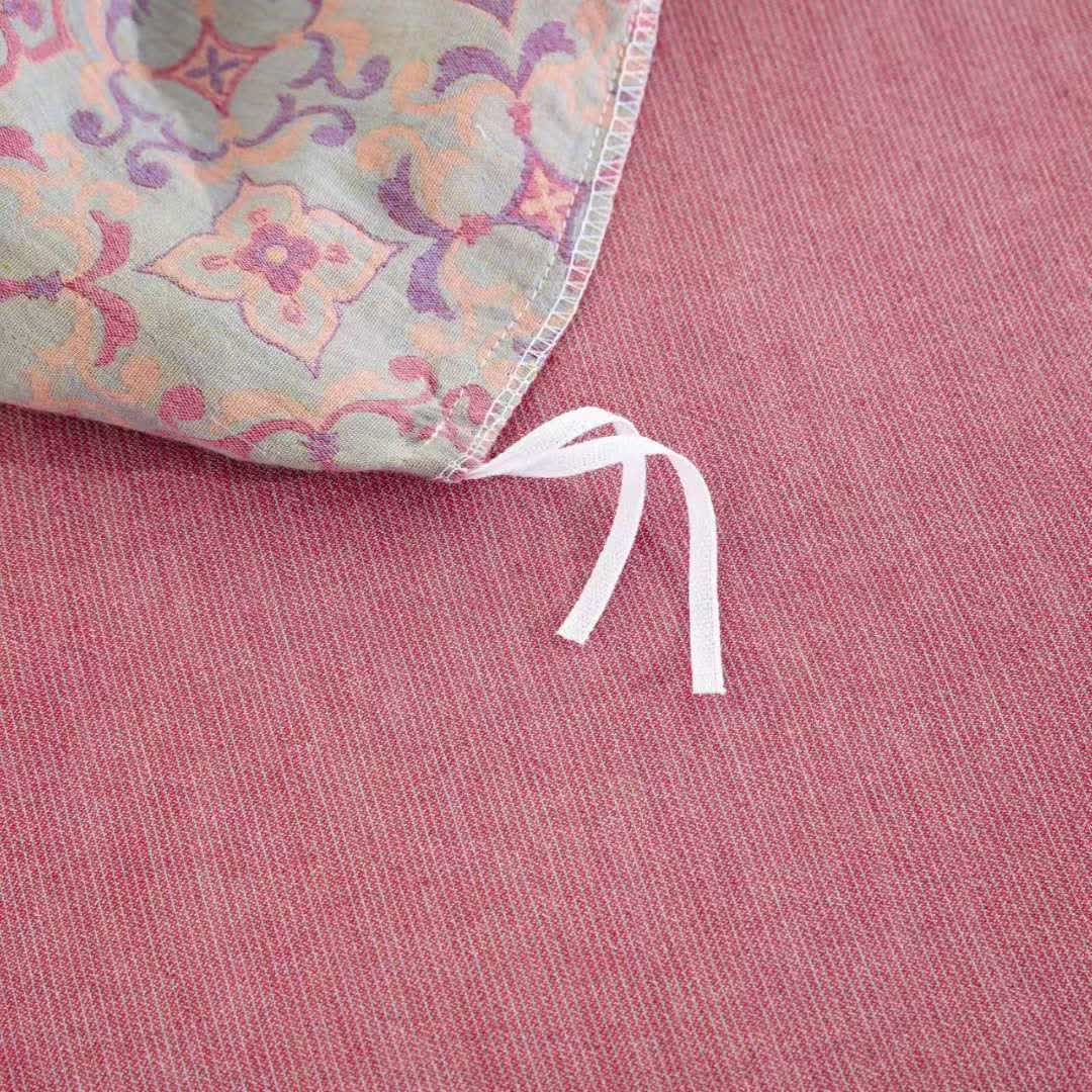 Ensemble de literie en gaze de coton à motif vintage (4 pièces) - image 6