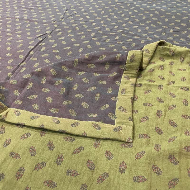 Drap-housse réversible en coton à motif floral rétro - image 8