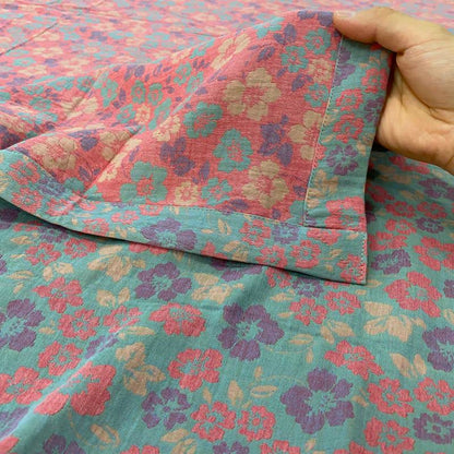 Drap-housse réversible en coton à motif floral champêtre - image 7