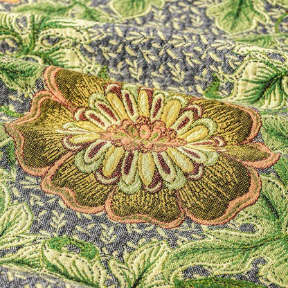 Couverture à pompons en gaze de coton à motif floral inspirée du jardin - image 4