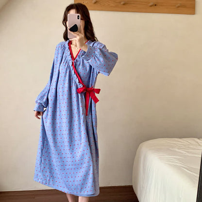 Chemise de nuit style kimono à motif grenade - image 2