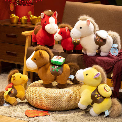 Peluche Cheval du zodiaque chinois - image 0