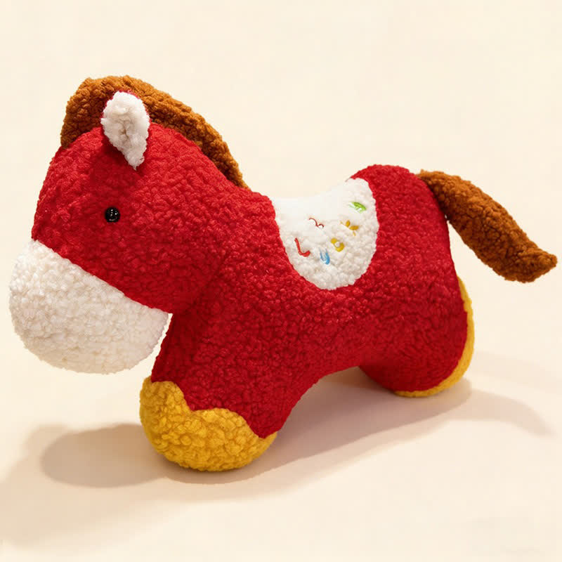 Coussin lombaire festif pour l'Année du Cheval 2026 - Rouge - 60 cm x 42 cm - image 6