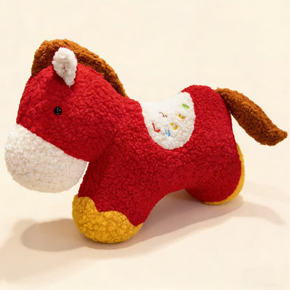 Coussin lombaire festif pour l'Année du Cheval 2026 - Rouge - 60 cm x 42 cm - image 6