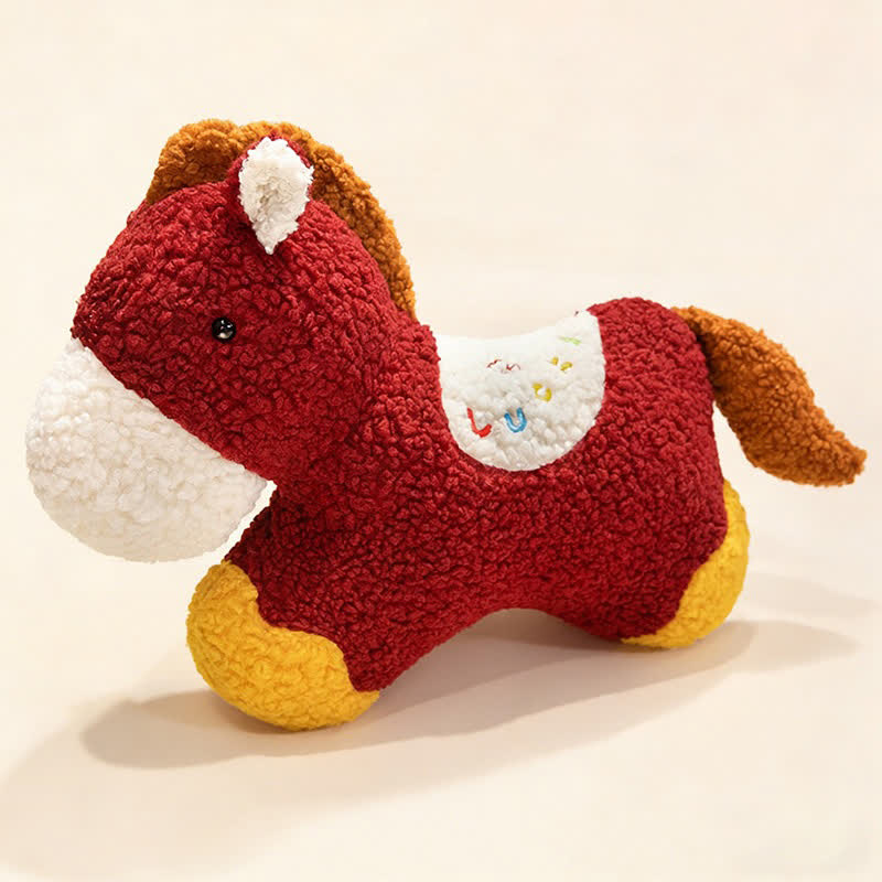 Coussin lombaire festif pour l'Année du Cheval 2026 - Vin - 60 cm x 42 cm - image 10