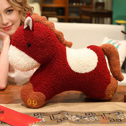 Coussin en peluche cheval signe du zodiaque festif - image 7