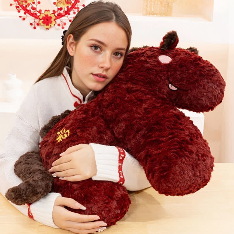Coussin en peluche à l'effigie de la mascotte du cheval 2026 - image 5