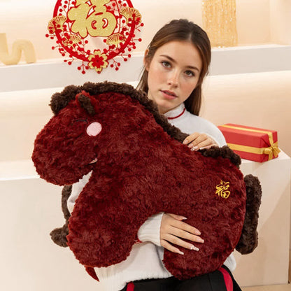 Coussin en peluche à l'effigie de la mascotte du cheval 2026 - image 4
