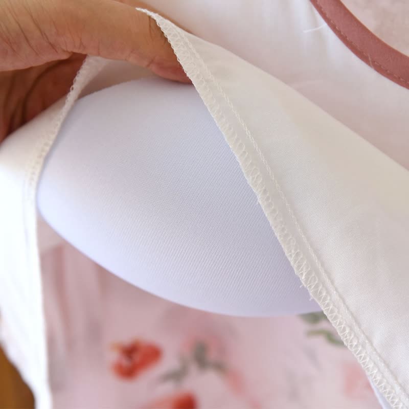 Chemise de nuit de style oriental à motif de grenade et à manches courtes - image 8