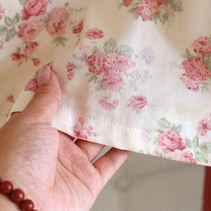 Pyjama romantique à roses en gaze de coton - image 7