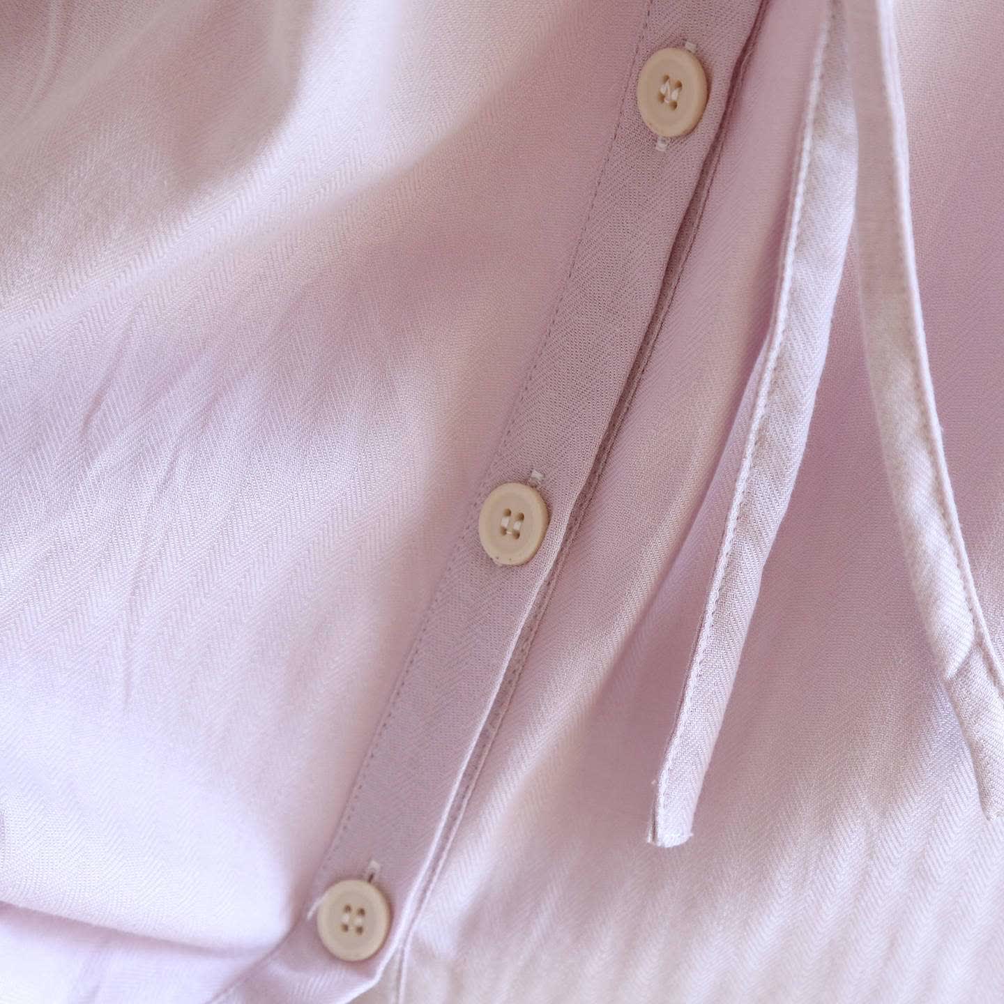 Ensemble pyjama court uni avec bordure en dentelle - image 17