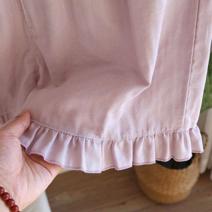 Ensemble pyjama débardeur à volants uni - image 11