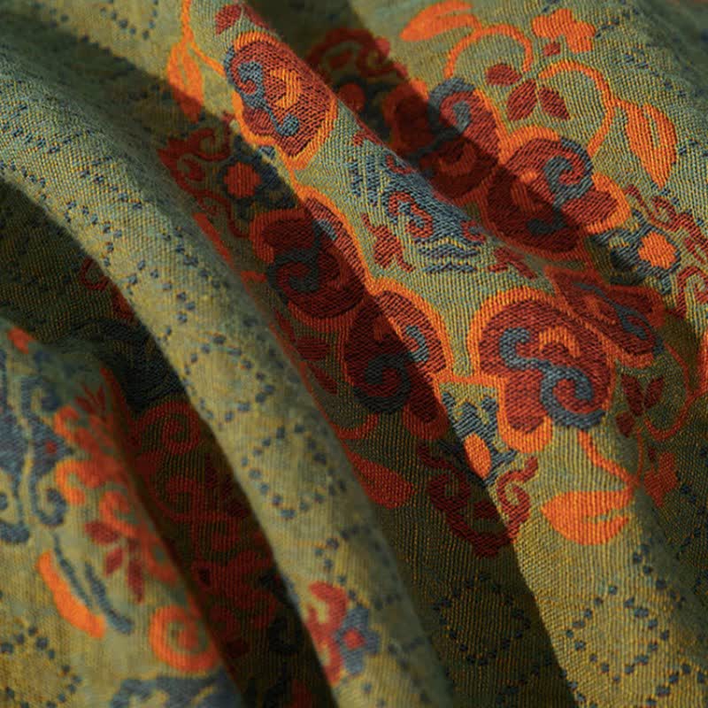 Parure de lit vintage en double gaze de coton à motifs géométriques (4 pièces) - image 8