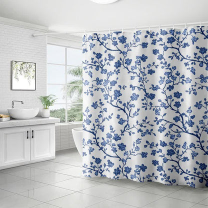Rideau de douche à motifs floraux - image 3