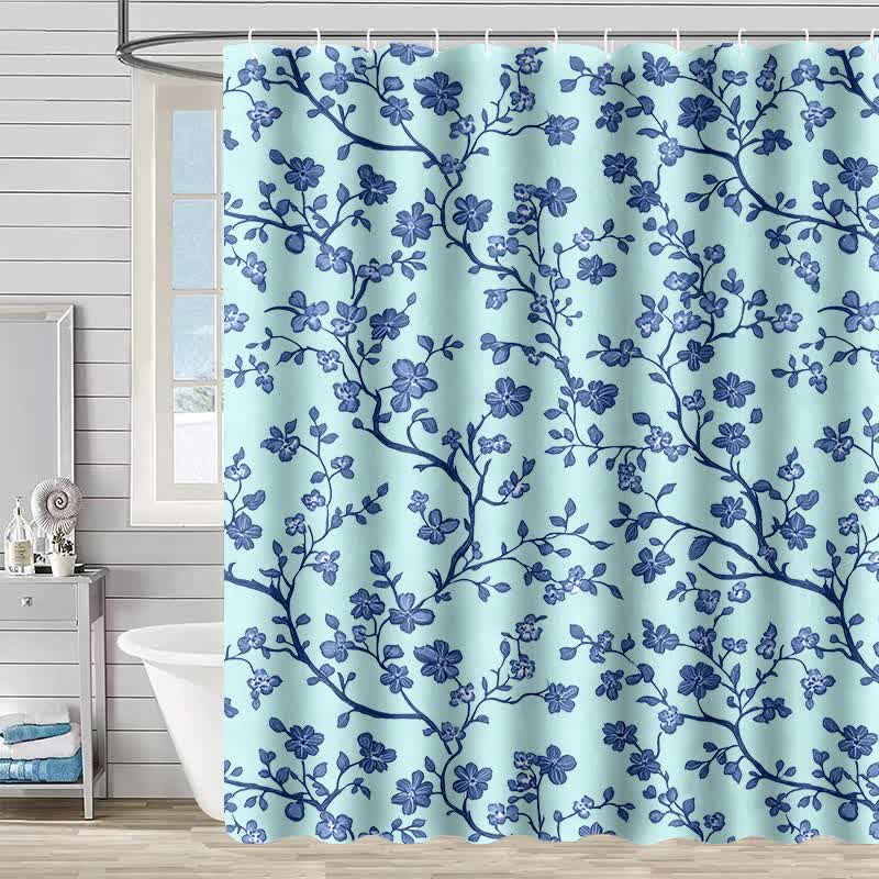 Rideau de douche à motifs floraux - Lac Vert - 230 cm x 180 cm - image 6