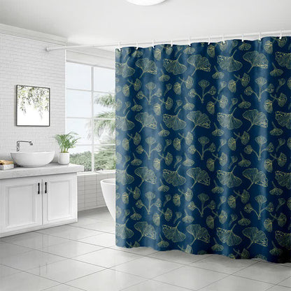 Rideau de douche à motif inspiré du ginkgo - image 3