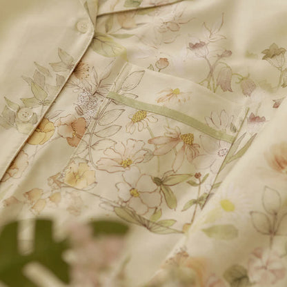 Ensemble de vêtements d'intérieur à manches longues et à motif floral rustique - image 11