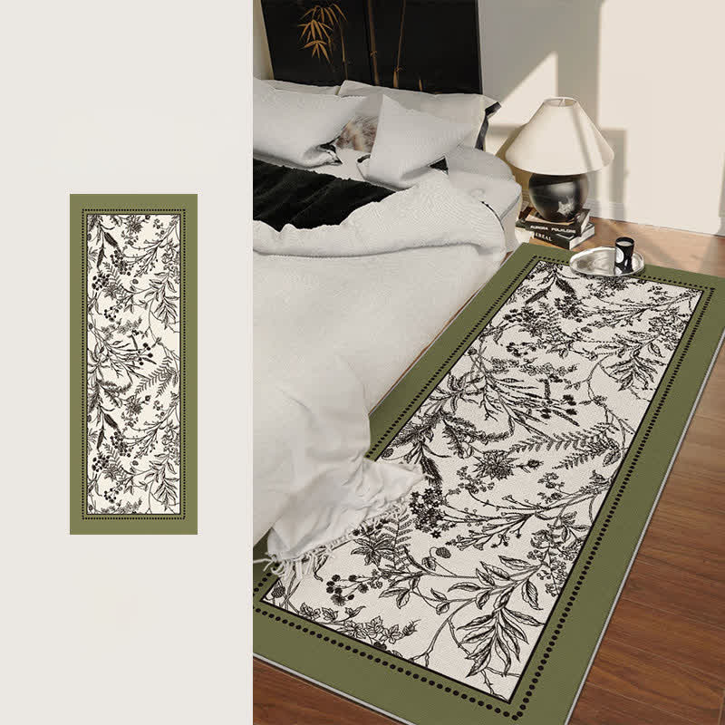 Tapis vintage élégant à motif floral - image 2