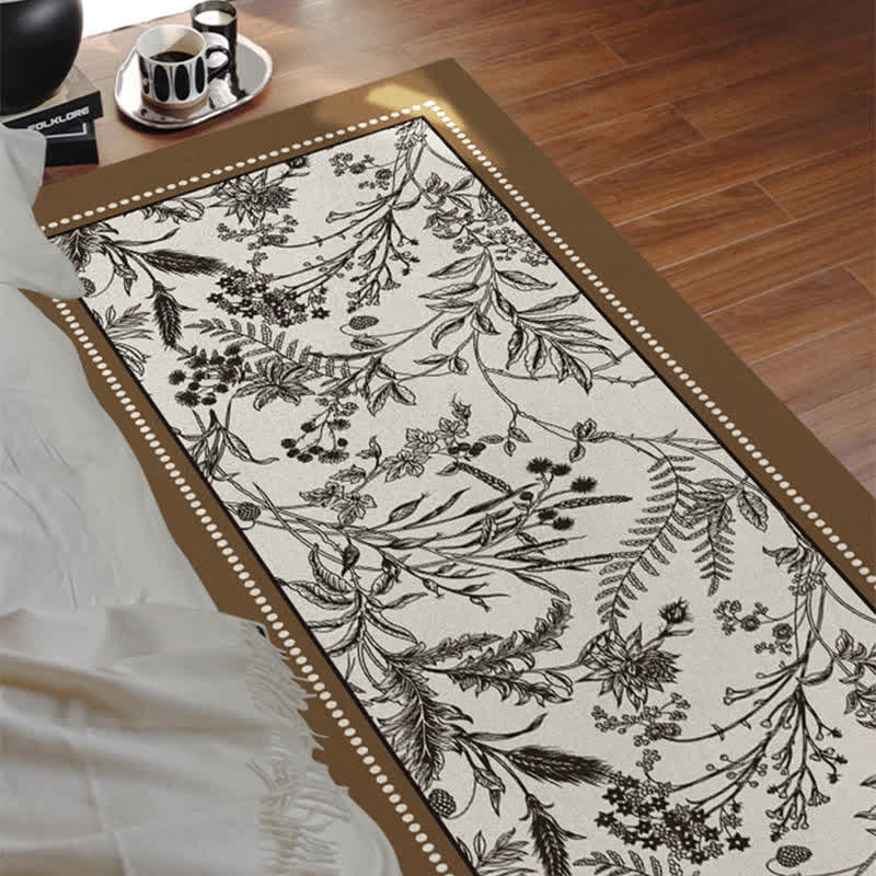 Tapis vintage élégant à motif floral - image 4