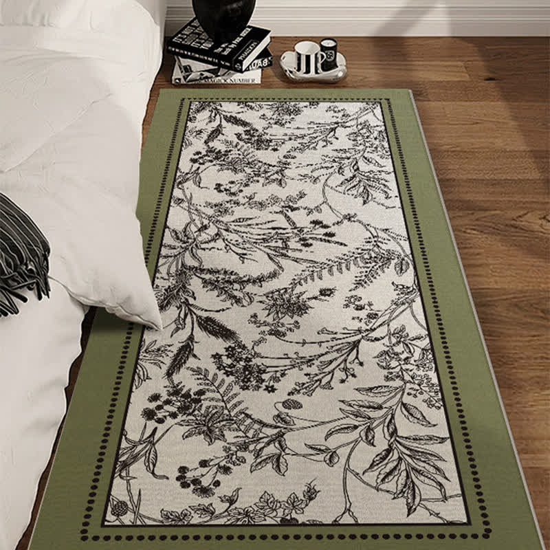 Tapis vintage élégant à motif floral - image 0