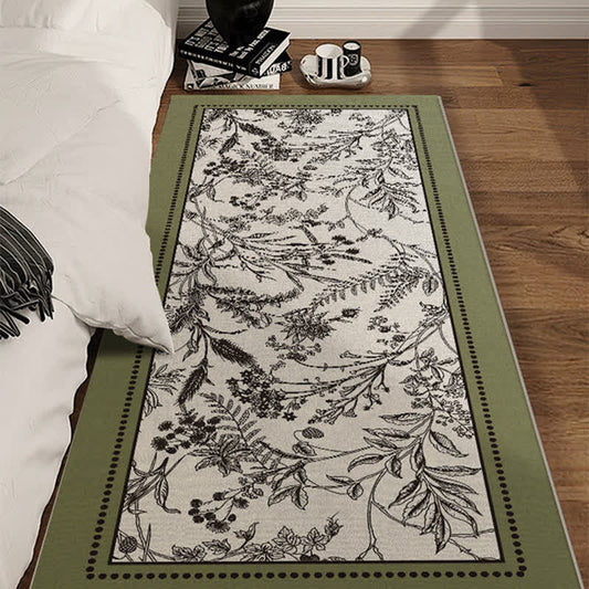 Tapis vintage élégant à motif floral - image 0